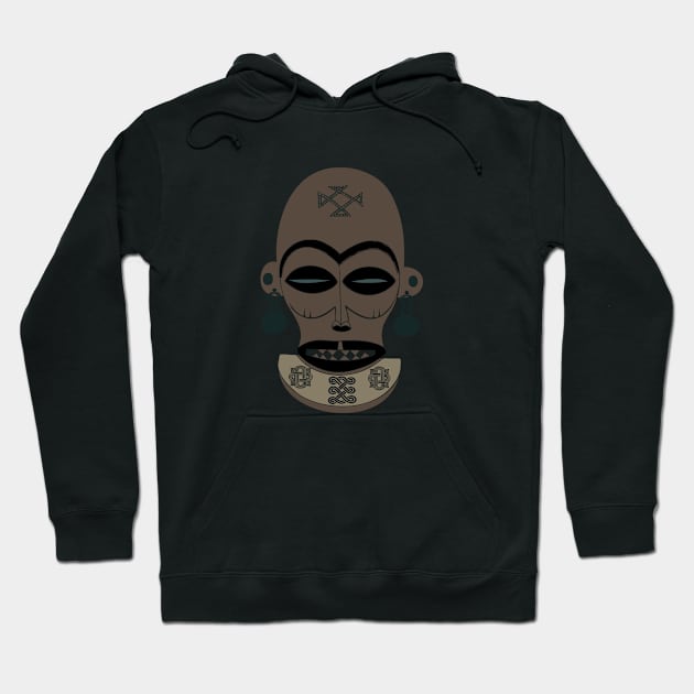 African tribal mask Hoodie by omitay